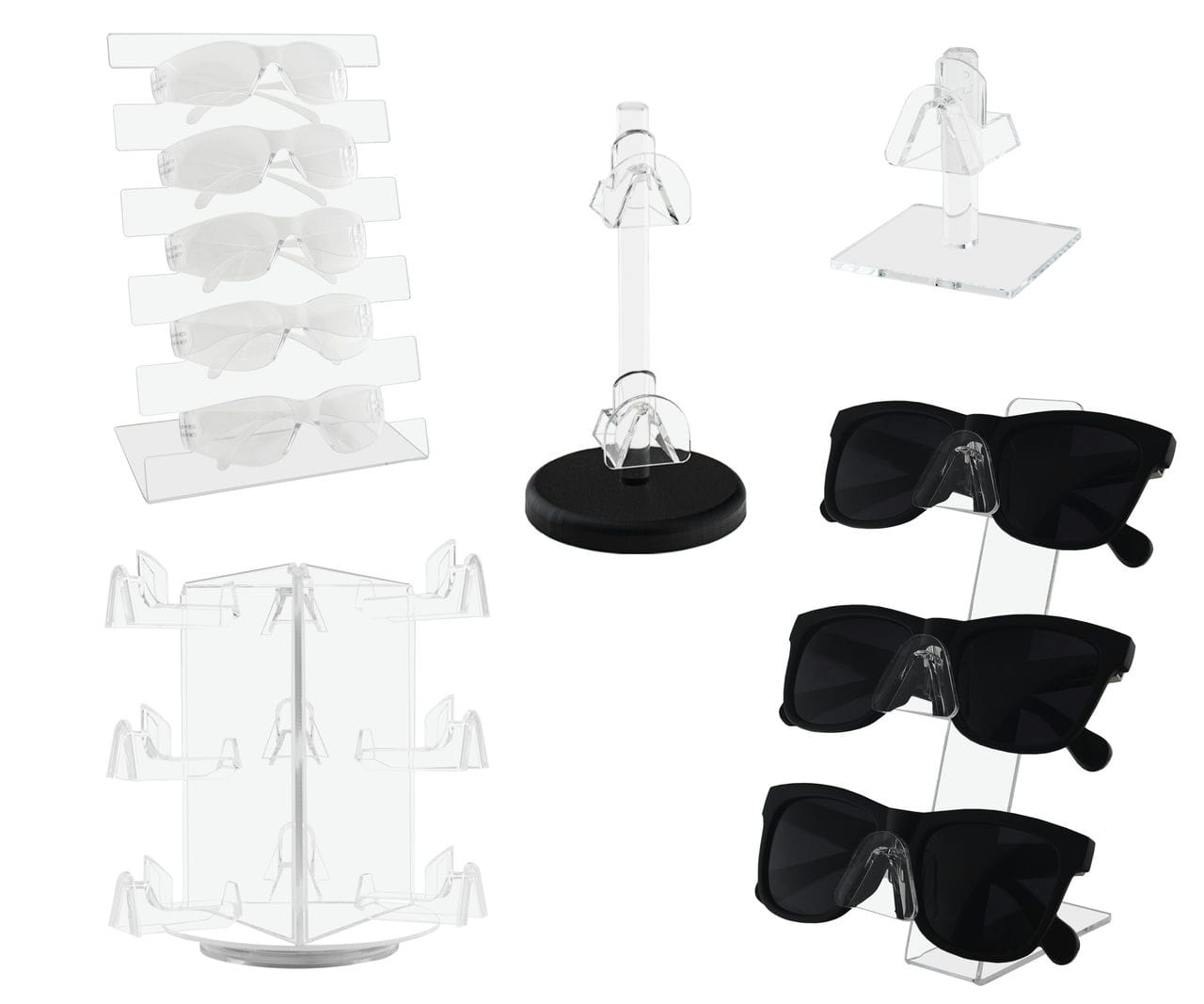 Counter Sunglass and Eyeglass Display Stands